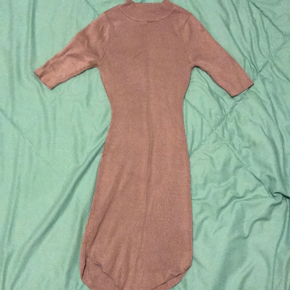 Purple form fitting dress